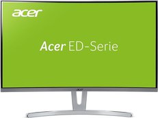 Acer LCD ED273wmidx 27'' LED Curved/1920x1080/100M:1/4ms/250nits/VGA/DVI/HDMI/repro 2x3W/Acer EcoDisplay/Silver