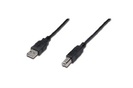 Digitus Připojovací kabel USB 2.0, typ A - B M / M, 0,5 m, černý
