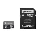 PLATINET microSDHC  SECURE DIGITAL + ADAPTER SD 32GB class10 UIII 90MB/s [44003]