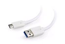 CABLEXPERT Kabel USB 3.0 AM na Type-C kabel (AM/CM), 1m, bílý