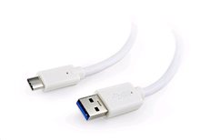 CABLEXPERT Kabel USB 3.0 AM na Type-C kabel (AM/CM), 1m, bílý