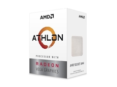 AMD cpu Athlon 200GE Box AM4 (2core, 4x vlákno, 3.2GHz, 5MB cache, GPU Radeon Vega 3, 35W) s chladičem