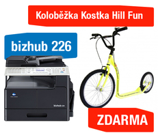 Konica Minolta Bizhub 226 set1 (DF-625+AD-509+MK-749+NC-504) + Koloběžka Kostka Hill Fun