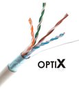 OPTIX FTP kabel (drát) Cat5e LSZH, 4páry bal.305m Premium AWG24 (0,51mm), oranžový