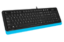 A4tech FK10 FSTYLER , klávesnice, CZ/US, USB, voděodolná, modrá barva