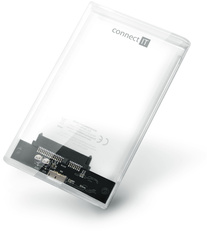CONNECT IT ToolFree Clear externí box pro HDD 2,5