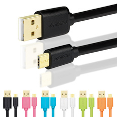 AXAGON BUMM-AM02QB, HQ kabel Micro USB <-> USB-A, 0.2m, 2A, černý