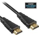 PremiumCord HDMI High Speed + Ethernet kabel, zlacené konektory, 1m 