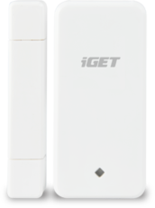 iGET SECURITY M3P4 - Bezdrátový magnetický senzor pro dveře/okna k alarmu M3/M4, detekce při otevření (oddálení magnetu)