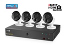 iGET HOMEGUARD HGNVK85304 - systém s PoE napájením, 8-kanálové NVR + 4x HGNVK930CAM FullHD kamera