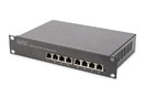 DIGITUS 10 palcový 8 portový gigabitový Ethernet PoE + přepínač, L2 + management
