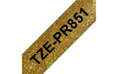 Brother - TZe-PR851 exklusivní, zlatá/černá, 24mm