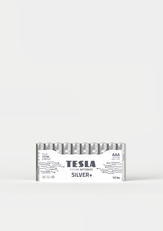 Tesla AAA SILVER+ alkalická, 10 ks fólie, ND