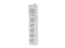 ARMAC SURGE PROTECTOR Z5 1.5M 5X FRENCH OUTLETS 10A CABLE ORGANIZER GREY