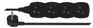 Emos prodlužovací šňůra P0415C - 4 zásuvky, 5m, černá
