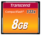 Transcend 8GB CF (133X) paměťová karta (MLC)