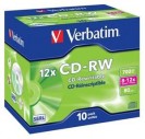 VERBATIM CD-RW 80 12x box 10pck/BAL