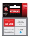 ActiveJet ink cartr. Canon CLI-526C - 10 ml - 100% NEW (WITH CHIP)     ACC-526C