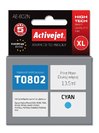 ActiveJet Ink cartridge Eps T0802 R265/R360/RX560 Cyan - 12 ml     AE-802