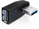DeLock adaptér USB 3.0 samec - USB 3.0 samice pod úhelem 270° horizontálně