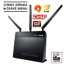 ASUS RT-AC68U, AC1900 dvoupásmový Gigabit WiFi Router, AiMesh pro wifi Mesh systémy, zabezpečení AiProtection