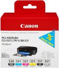 Canon cartridge PGI-550/CLI-551 PGBK/C/M/Y/BK/GY Multi Pack/1x15ml, 5x7ml